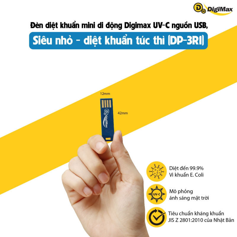 den diet khuan mini di dong digimax uv c nguon usb sieu nho   diet khuan tuc thi  dp 3r1