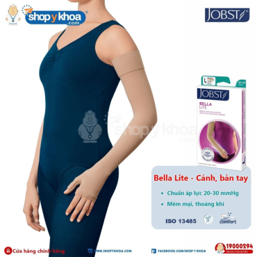 jobst bella lite 20 30 combined be  vo canh tay va gang ket hop mau da
