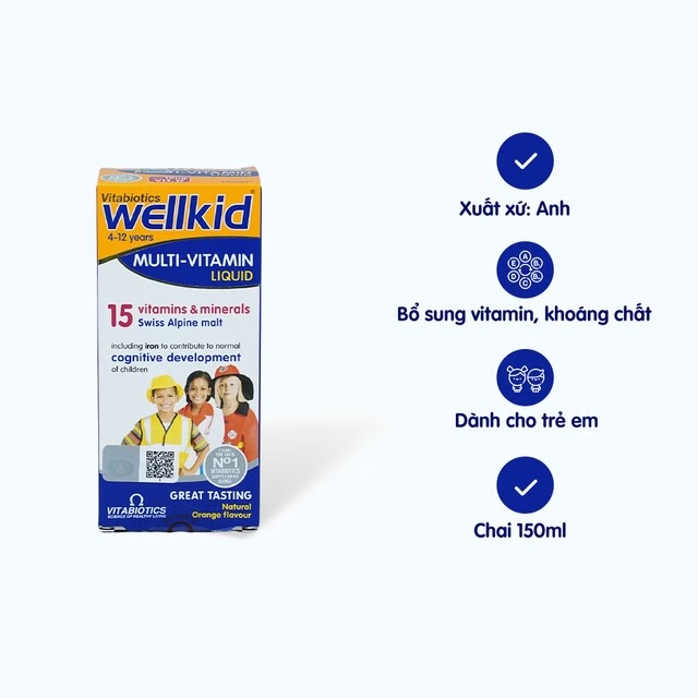 siro vitabiotics wellkid multi vitamin liquid bo sung vitamin va khoang chat cho tre  chai 150ml