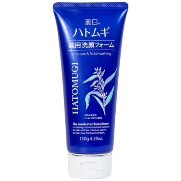 sua rua mat reihaku hatomugi acne care and facial washing ngua mun duong am va lam sang da  130g