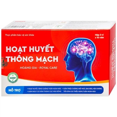 vien uong hoat huyet thong mach hoang gia royal care tang cuong tuan hoan nao  3 vi x 10 vien