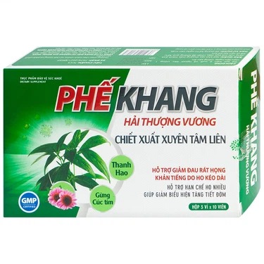 vien uong phe khang hai thuong vuong vesta ho tro giam dau rat hong khan tieng do ho keo dai  3 vi x 10 vien
